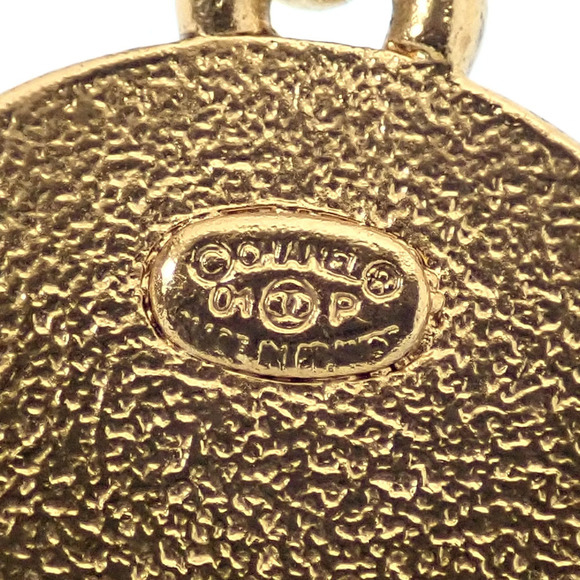 Chanel Star Swing Earrings for Women, Metal, Coco Mark, 01P, Gold Color, Black, - Picture 5 of 6